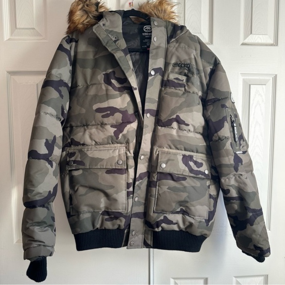 Ecko Unltd camo winter jacket